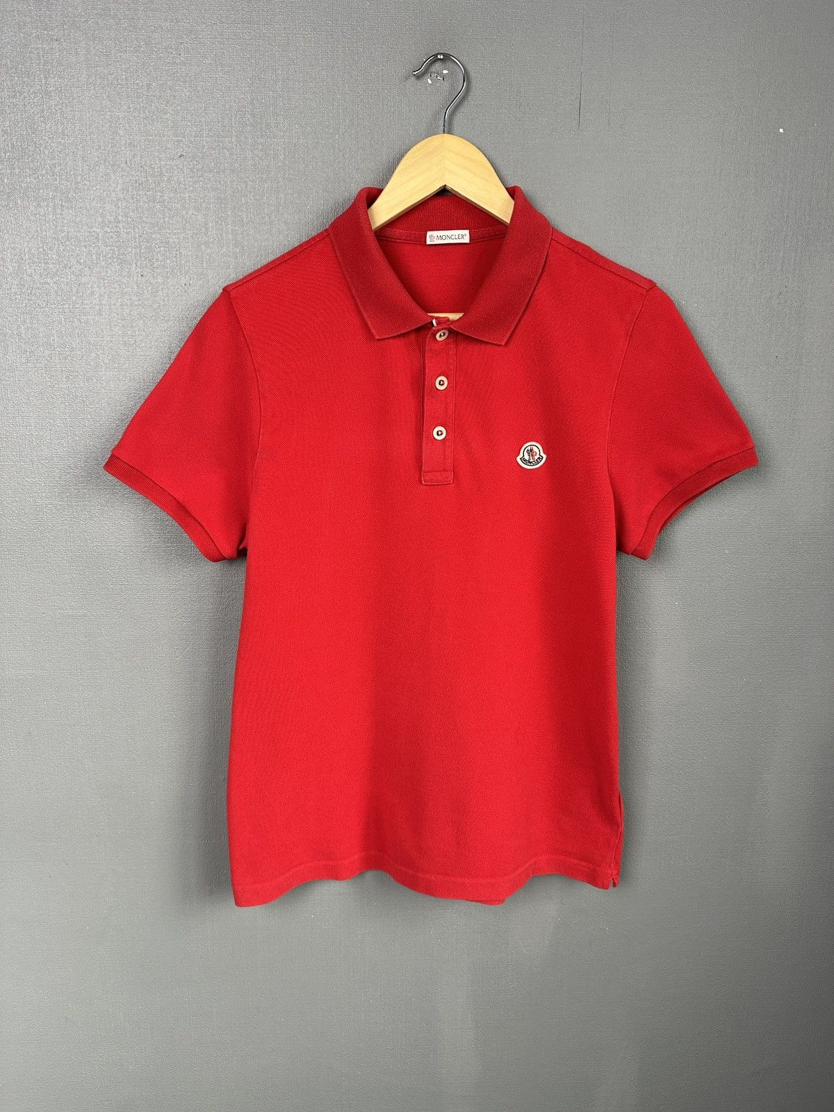 Moncler MONCLER Maglia Polo Manica Corta Red Men’s Polo Shirt size M Size US M / EU 48-50 / 2 - 1 Thumbnail
