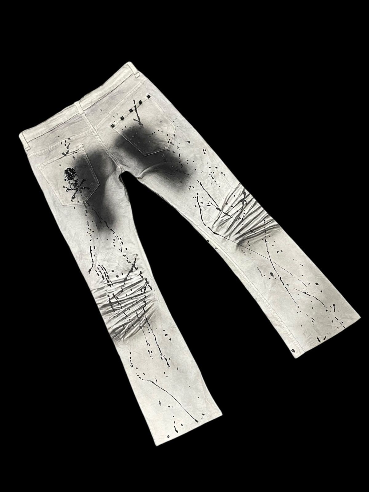 If Six Was Nine Flare K.U.I Punk Gothic Jeans Size US 34 / EU 50 - 12 Thumbnail