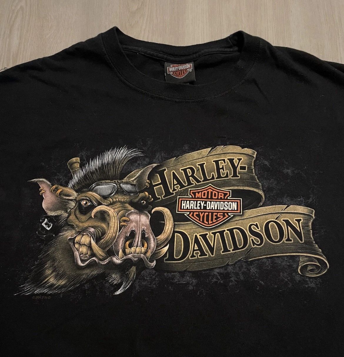 Harley Davidson 2012 Harley Davidson Missouri Hog Police Chase Sz XL Size US XL / EU 56 / 4 - 2 Thumbnail