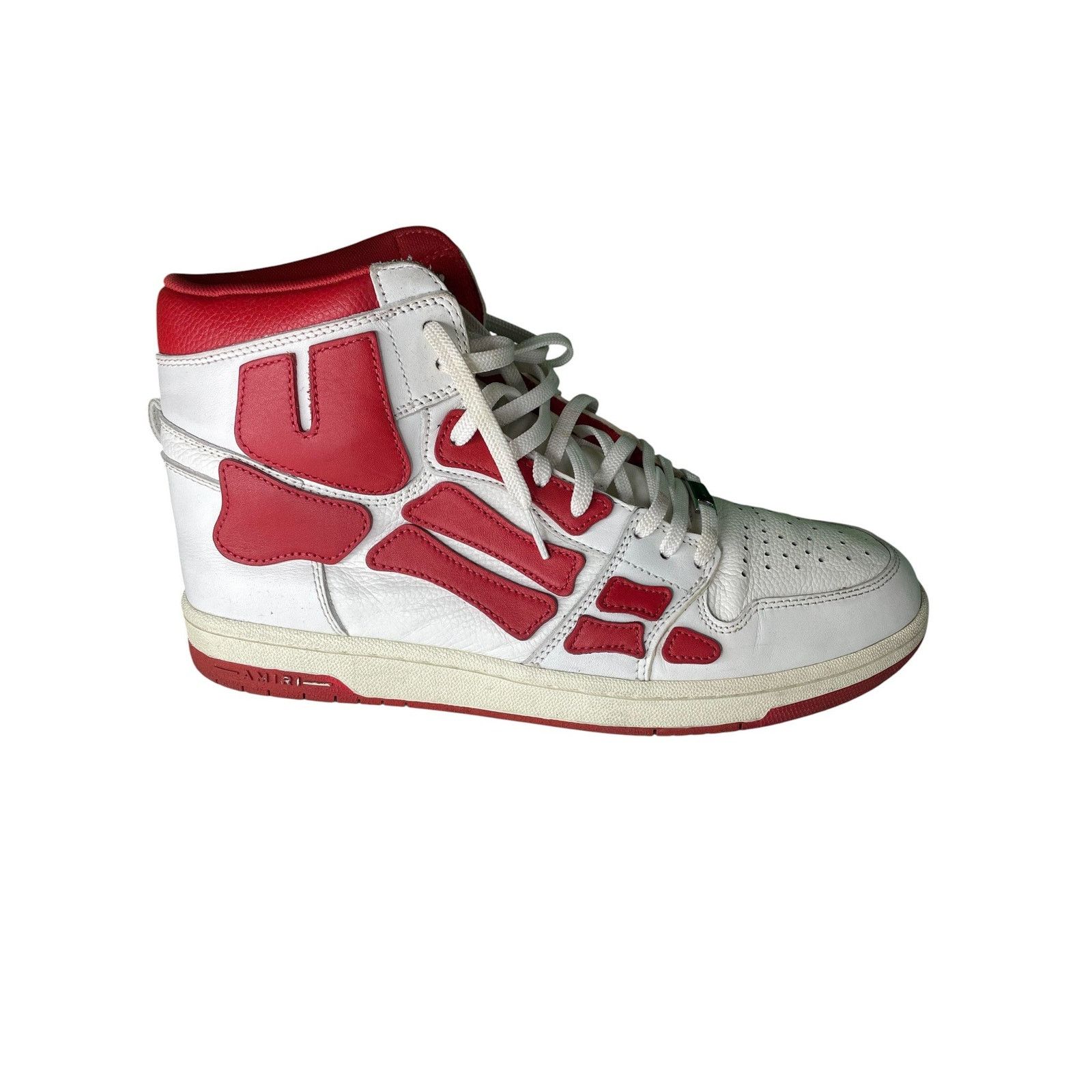 Amiri Amiri 'Skeleton' Red & White High Top Size US 12 / EU 45 - 1 Thumbnail