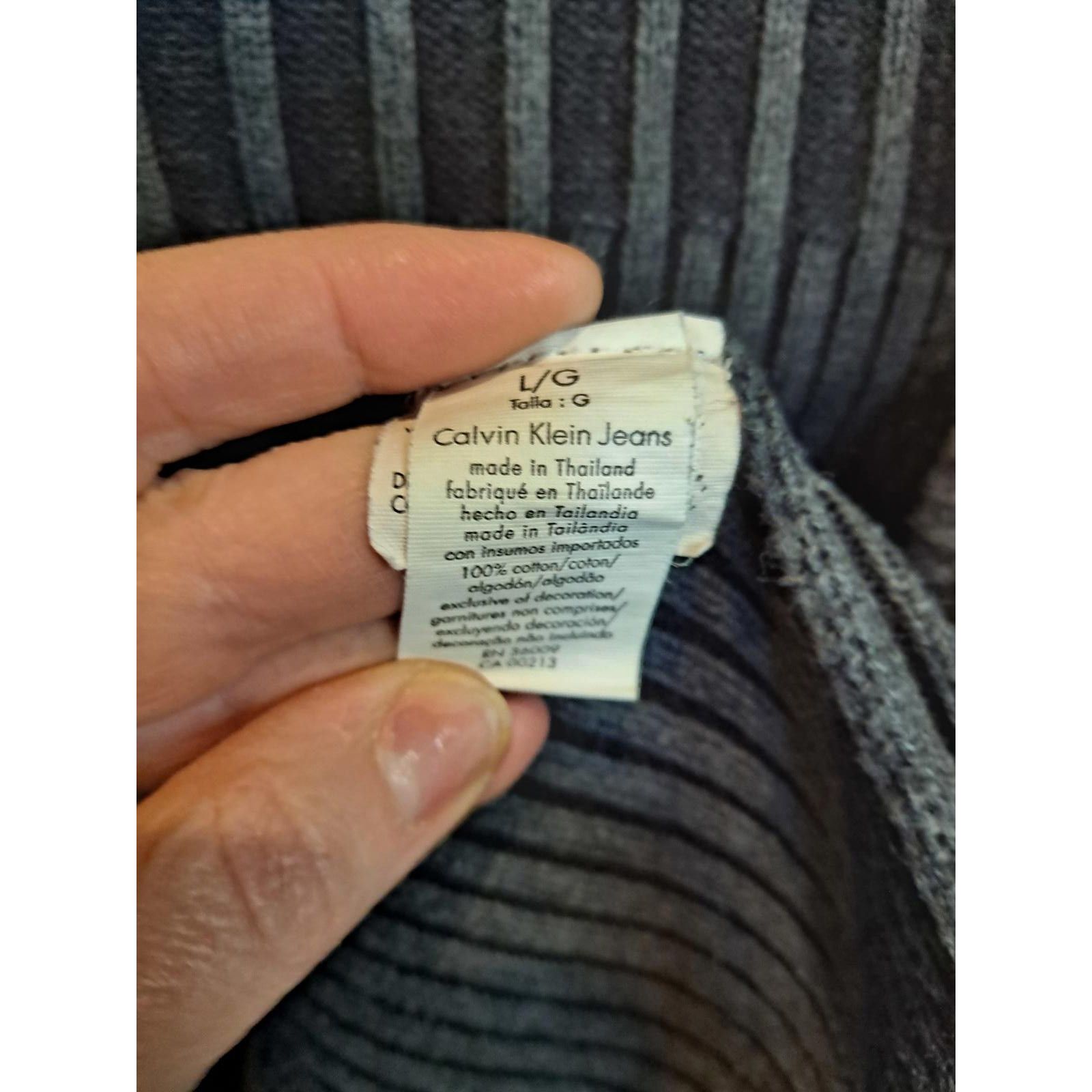 Calvin Klein Calvin Klein Jeans Full Zip Sweater with Front Pockets Size Size US L / EU 52-54 / 3 - 4 Thumbnail