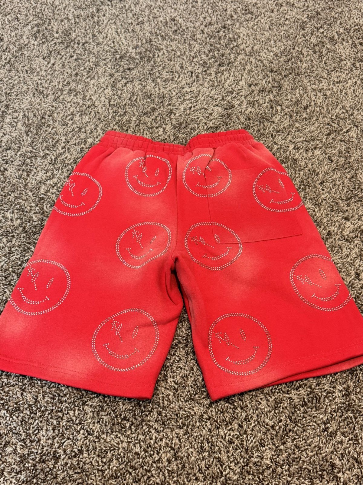 RETROVERT Retrovert Smiley Face Sweat Shorts Size US 30 / EU 46 - 2 Thumbnail