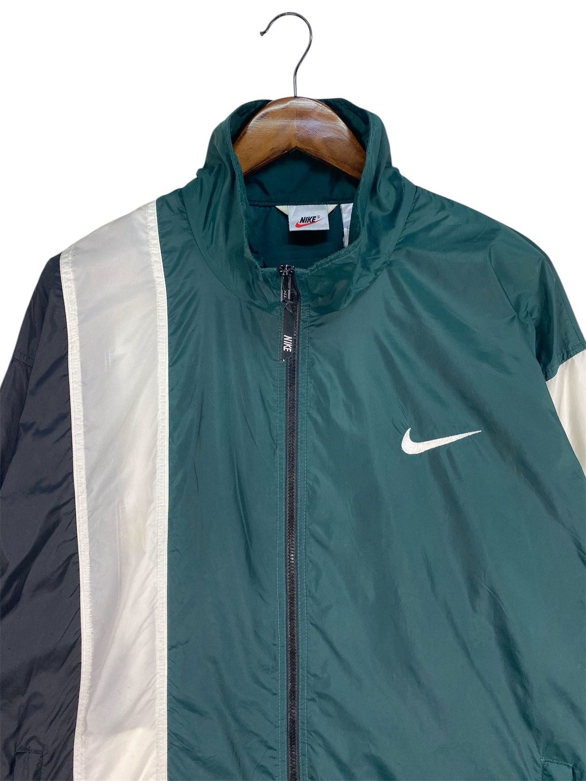 Nike × Vintage 💥RARE💥VINTAGE NIKE EMBROIDERY SMALL LOGO JACKET Size US L / EU 52-54 / 3 - 3 Thumbnail