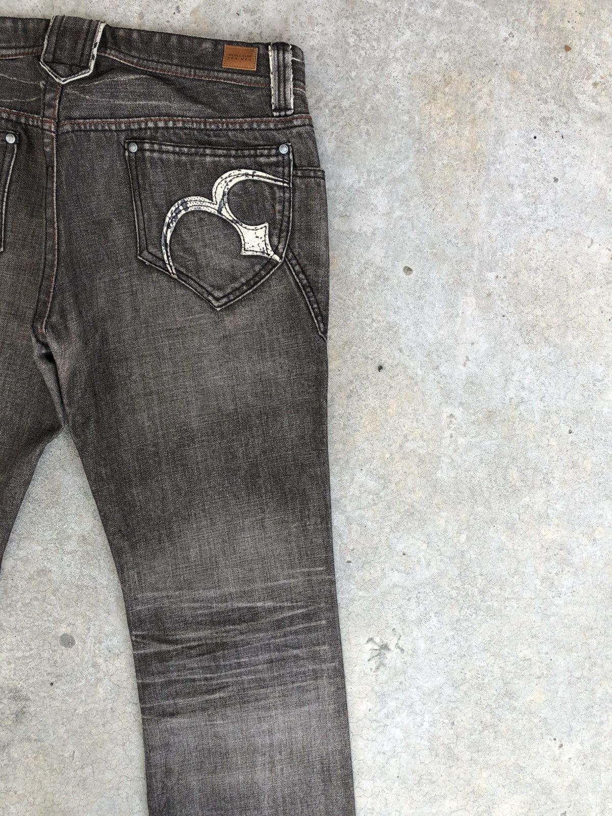 If Six Was Nine Japanese Nicole Club Flared Jeans Snake Skin Distressed Size US 32 / EU 48 - 10 Thumbnail
