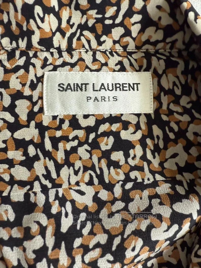 Yves Saint Laurent Saint Laurent Leopard Print Silk Shirt Size US XS / EU 42 / 0 - 2 Thumbnail