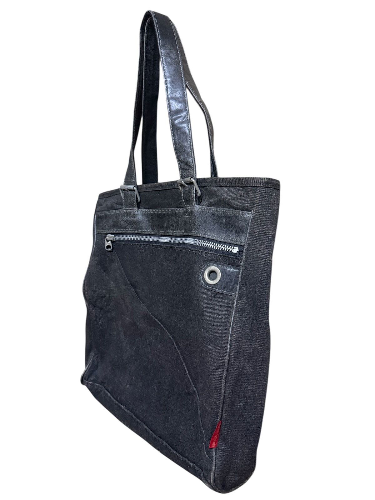 Vintage Vintage Handmade Denim Tote Bag Size ONE SIZE - 3 Thumbnail