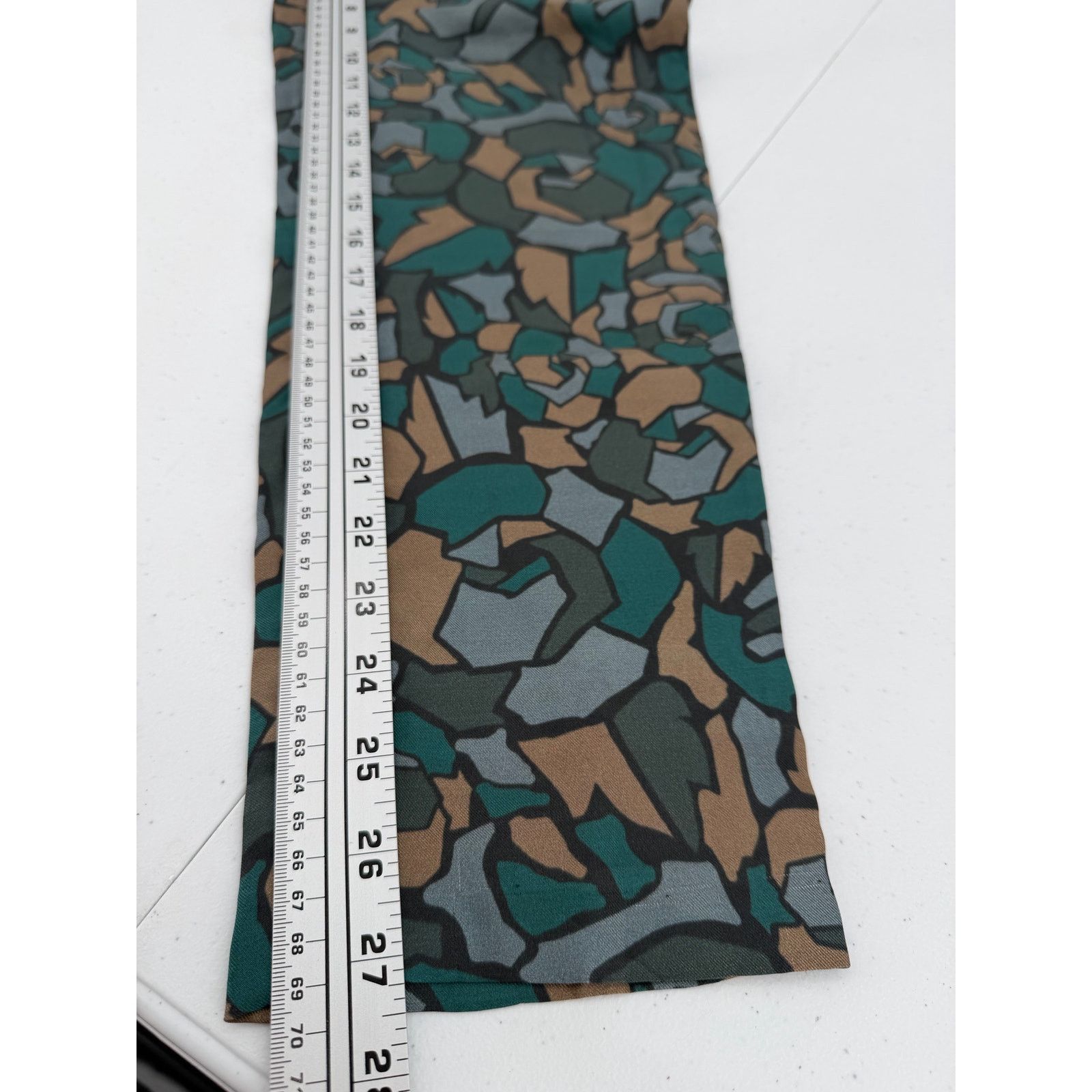Ronny Kobo Ronny Kobo Camo Floral Army Print Cheran 100% Silk Pants Size 26" / US 2 / IT 38 - 11 Thumbnail
