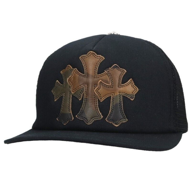 Chrome Hearts Camouflage Trucker Hat 3 Cross Patch
