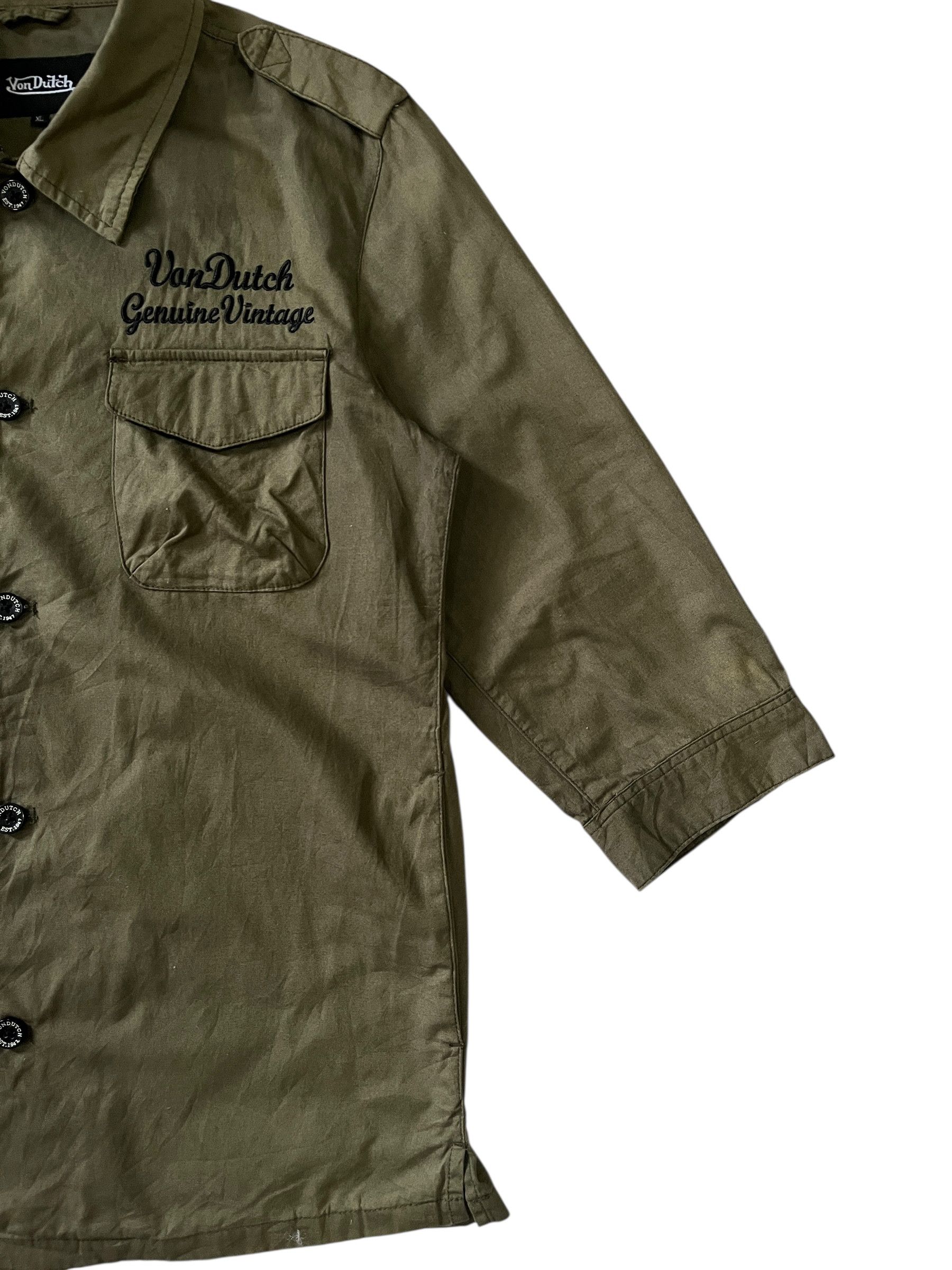 Von Dutch Von Dutch Olive Green 3 Quarter Sleeves Size US L / EU 52-54 / 3 - 5 Thumbnail