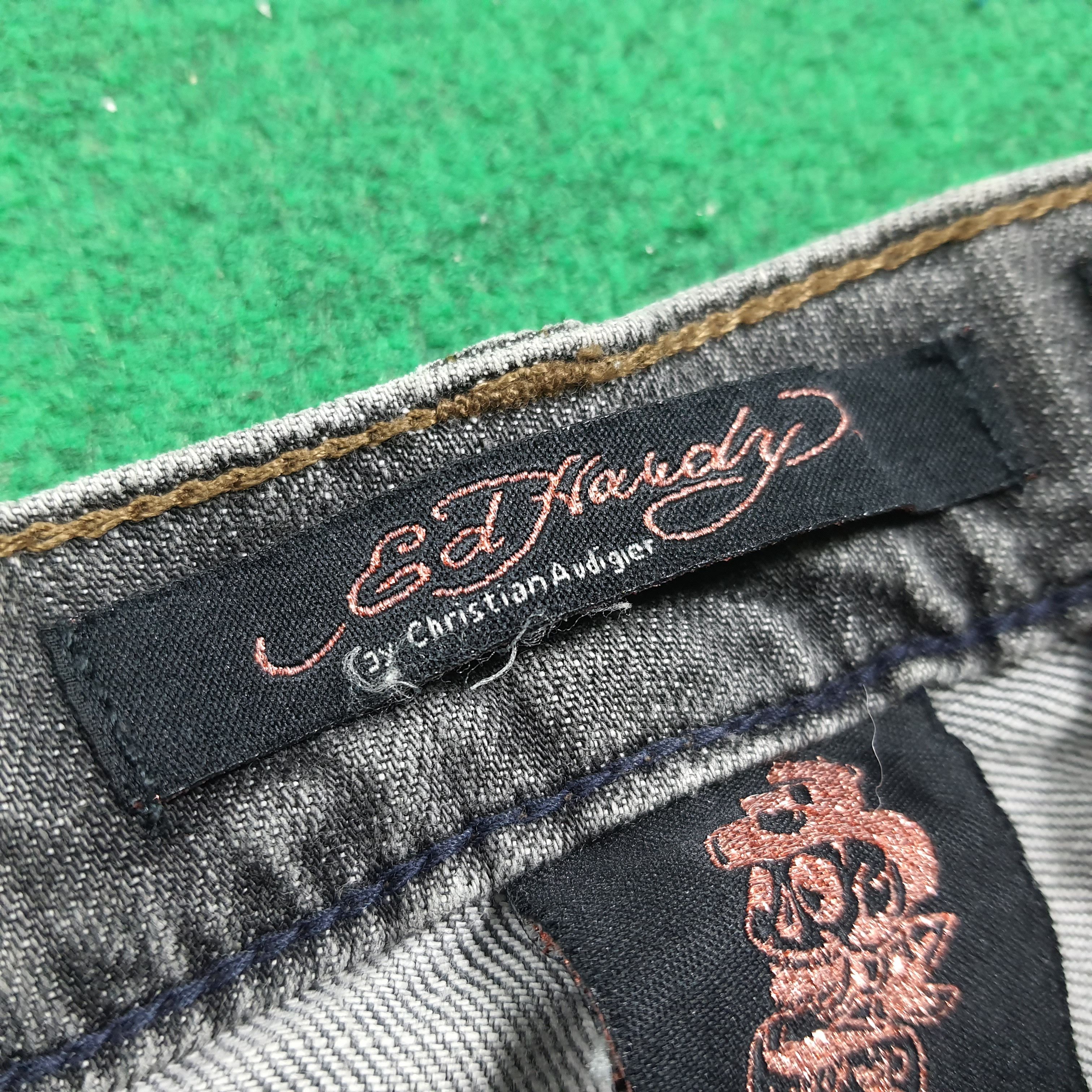 Ed Hardy Vintage Ed Hardy Super Low Rise Cut Jeans C280N22 Size 34" / US 12 / IT 48 - 10 Thumbnail