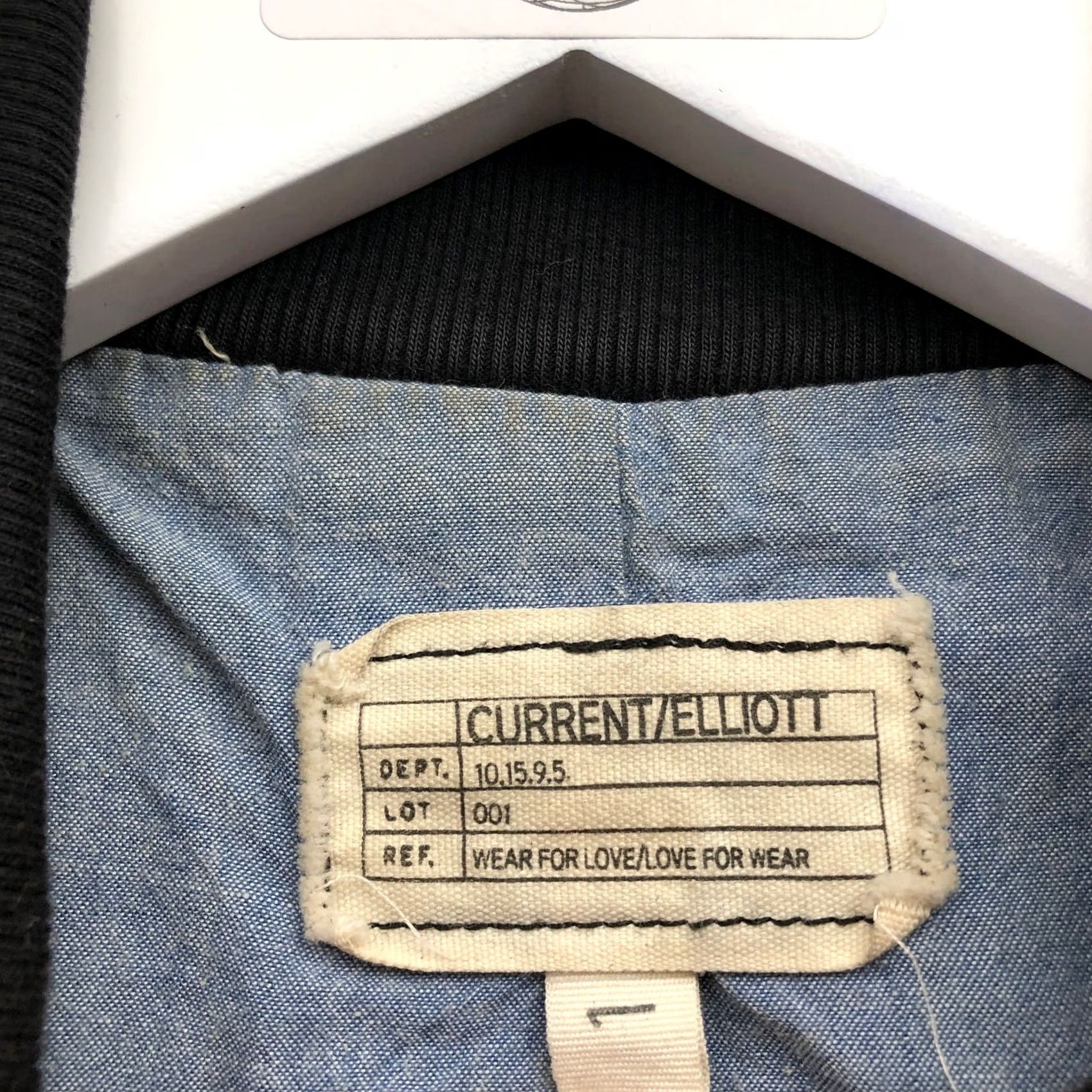 Vintage Current/Elliott The South Side Bomber Jacket Womens Small Chambray Lining Black Size S / US 4 / IT 40 - 3 Thumbnail