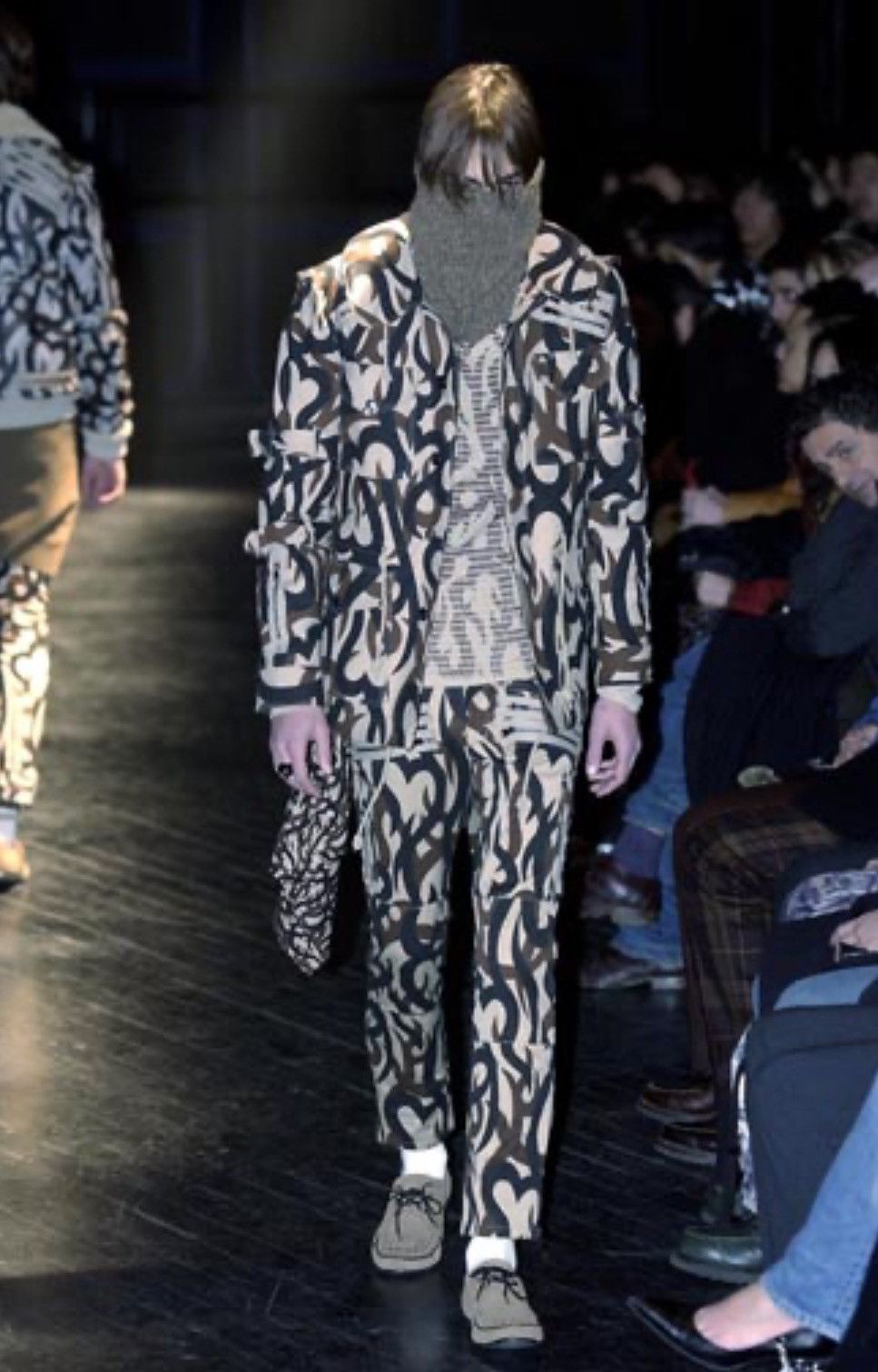 パンツ NUMBER (N)INE AW04 Tribal Camo Bondage Japanese Brand × Number (N)ine AW04 Number Nine Tribal Heart Camo