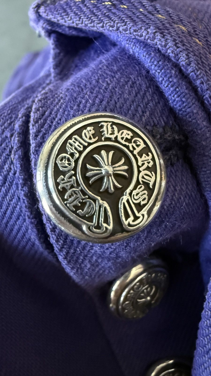 Chrome Hearts RARE! Chrome Hearts St. Barts Levis 501 purple jeans Size US 32 / EU 48 - 6 Thumbnail