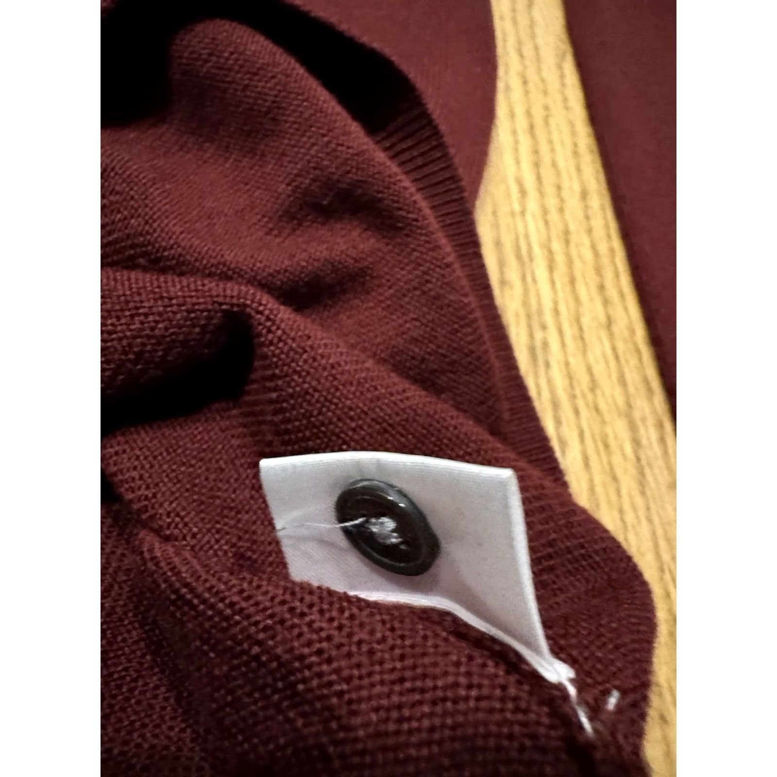 Pronto Uomo Pronto Uomo Merino Wool Knit Polo Sweater Men’s XXL Pullover Maroon Red Size US XXL / EU 58 / 5 - 5 Thumbnail