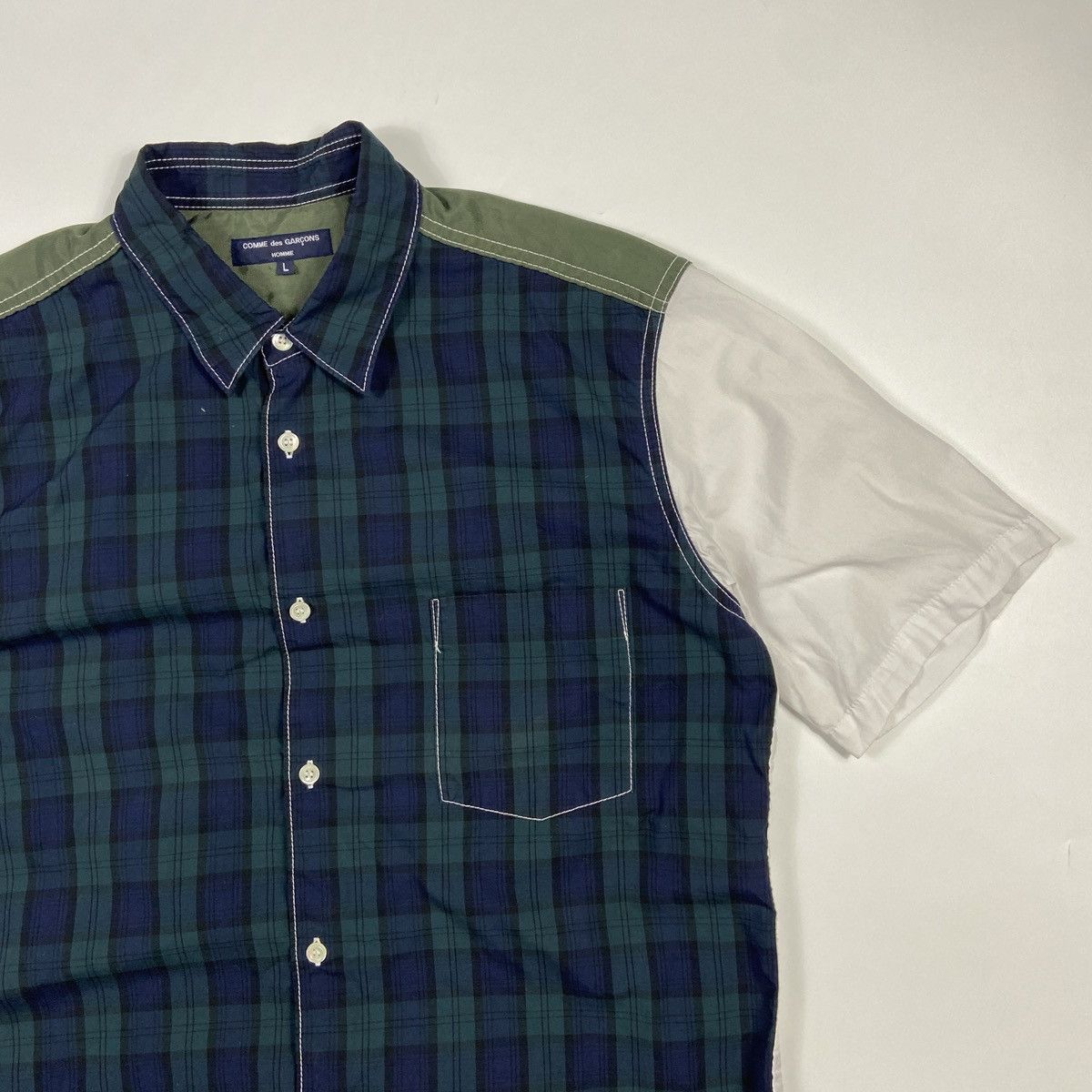 Comme des Garcons Homme COMME des GARCONS HOMME 10SS Check Switching Short Sleeve Size US L / EU 52-54 / 3 - 4 Thumbnail