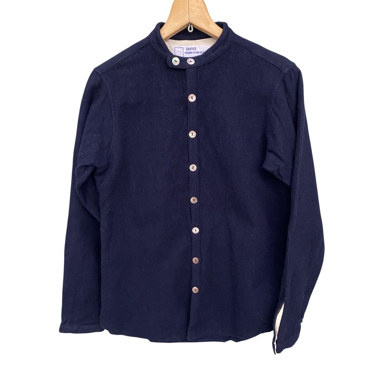 Edifice Japan Edifice Japan Wool Deck Style Button Jacket Navy Minimalist Size US M / EU 48-50 / 2 - 3 Thumbnail
