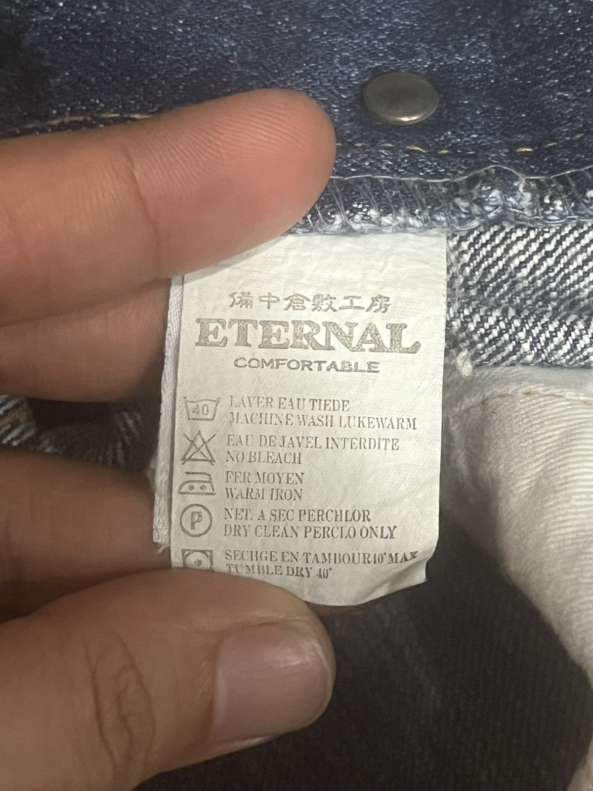 Eternal Vintage Japanese Brand Eternal Blue Faded Washed Slash Jeans Size US 32 / EU 48 - 19 Thumbnail