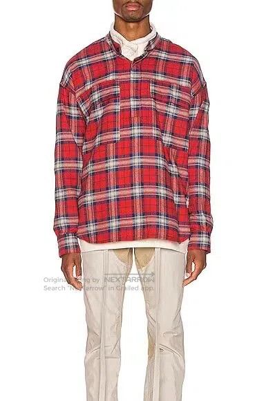 Fear of God FEAR OF GOD Main Line Plaid Long Sleeve Henry Neck Shirt Size US M / EU 48-50 / 2 - 7 Thumbnail