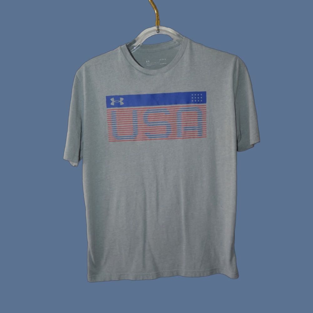 Under Armour Under Armour Freedom T-Shirt Logo Graphic Short Sleeve Crew Neck Men's Size L Size US L / EU 52-54 / 3 - 1 Thumbnail