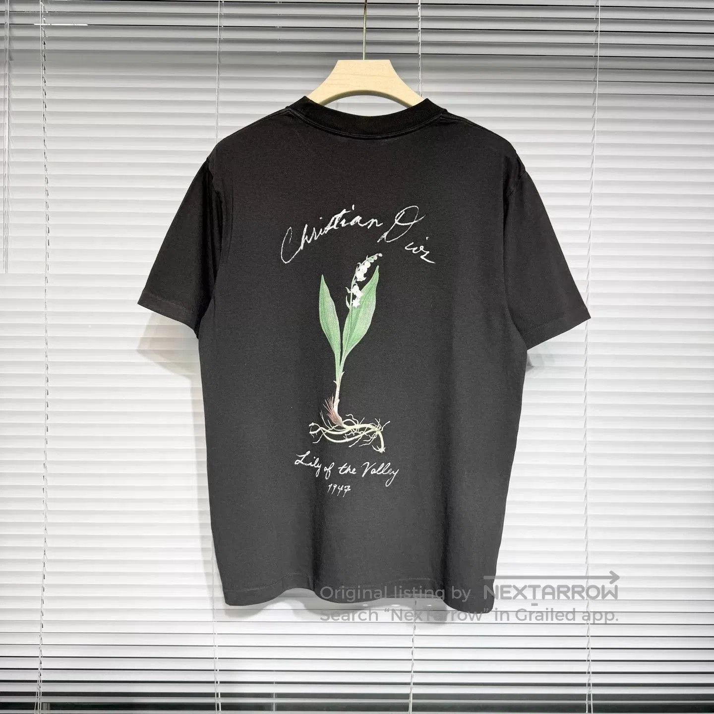 Dior Black Lily of the Valley Print Short Sleeve Shirt. Size US XS / EU 42 / 0 - 1 Thumbnail