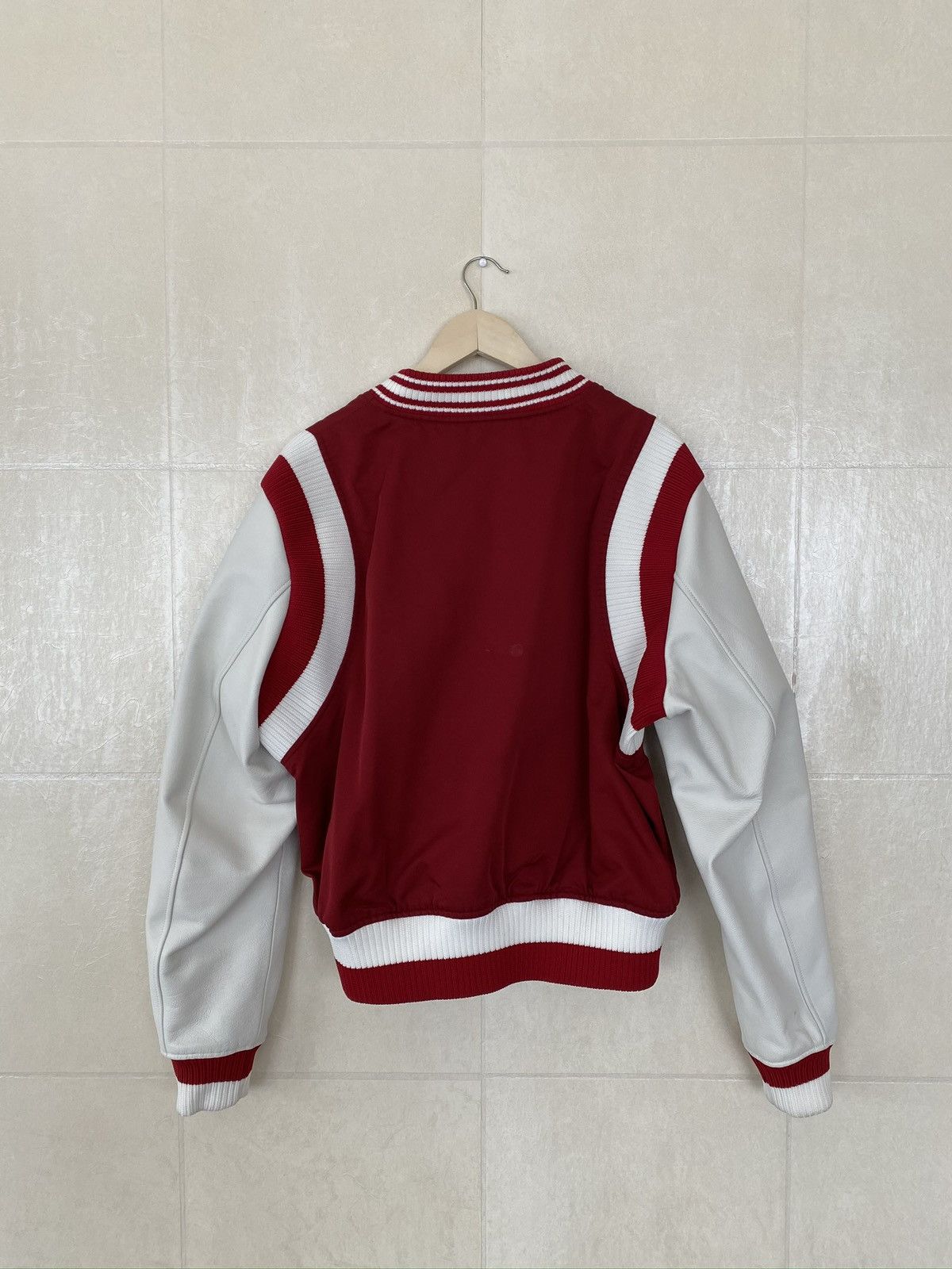 MCM MCM Varsity Jacket Red and White Size US XL / EU 56 / 4 - 4 Thumbnail
