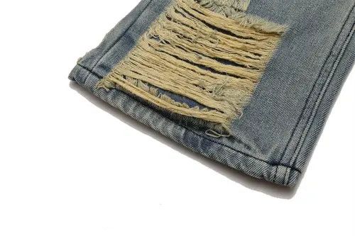 Jean ripped grunge flared damaged jeans Size US 30 / EU 46 - 6 Thumbnail