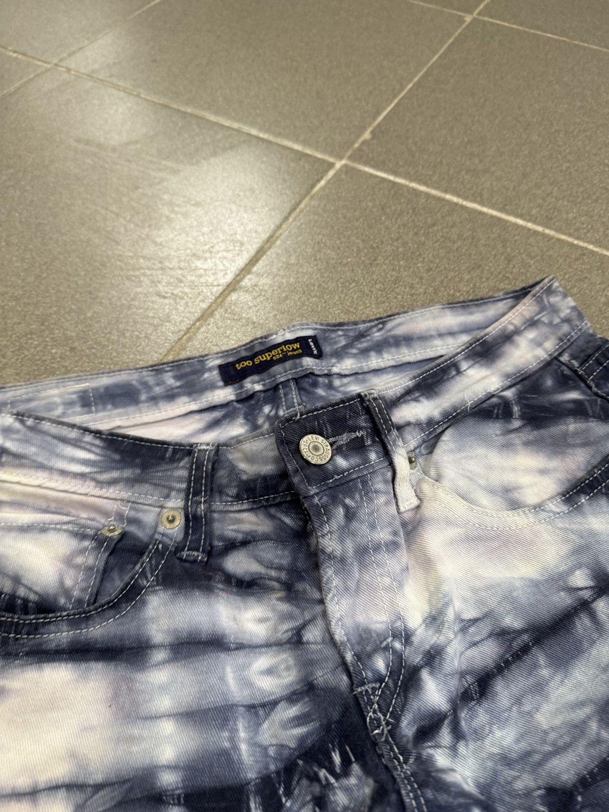 Levi's Custom bleached Levi’s 505 jeans Custom y2k streetwear Size 28" / US 6 / IT 42 - 5 Thumbnail