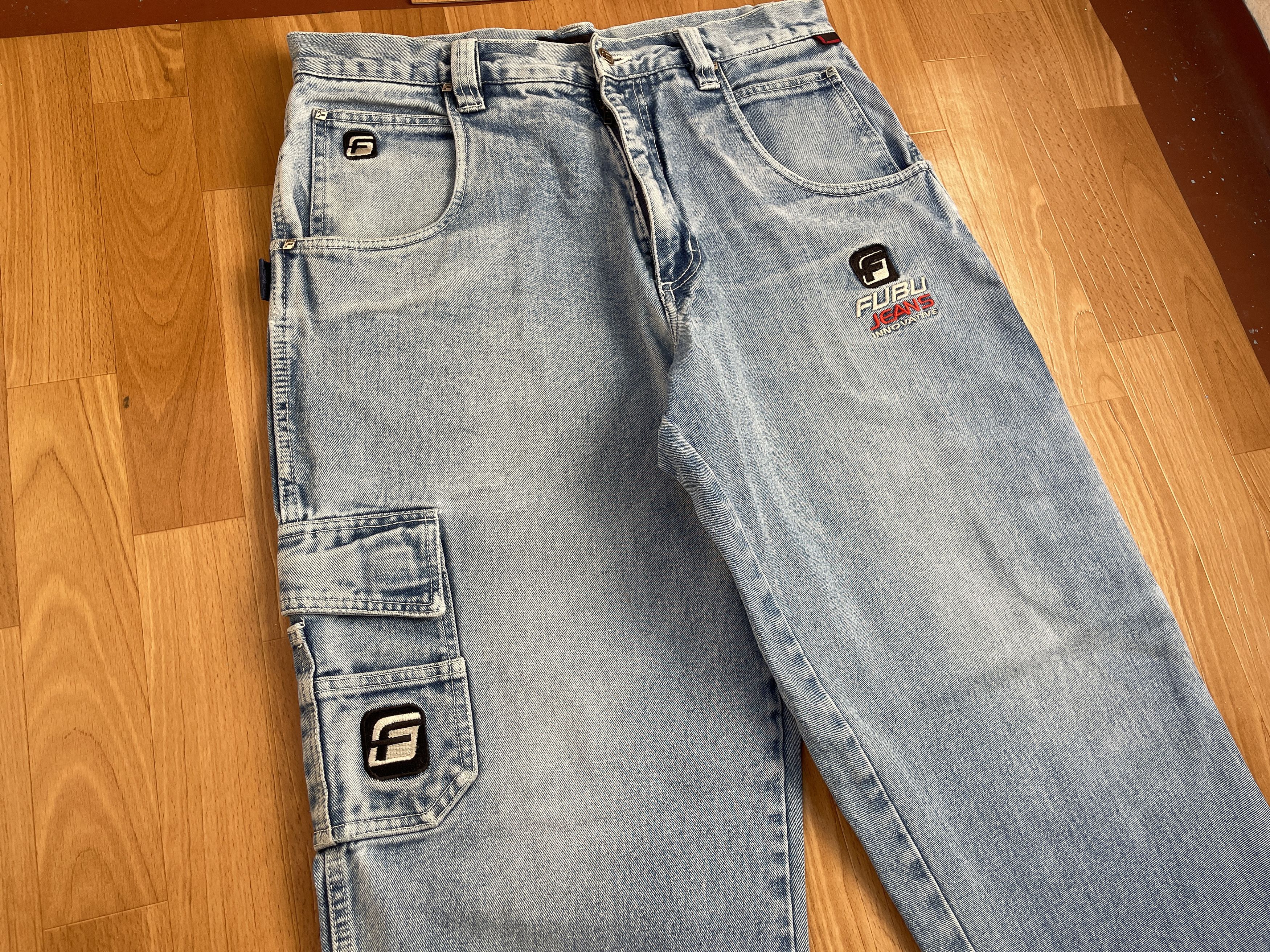 Fubu FUBU jeans, vintage baggy jeans, 90s hip hop skater Y2K 36 Size US 36 / EU 52 - 11 Thumbnail