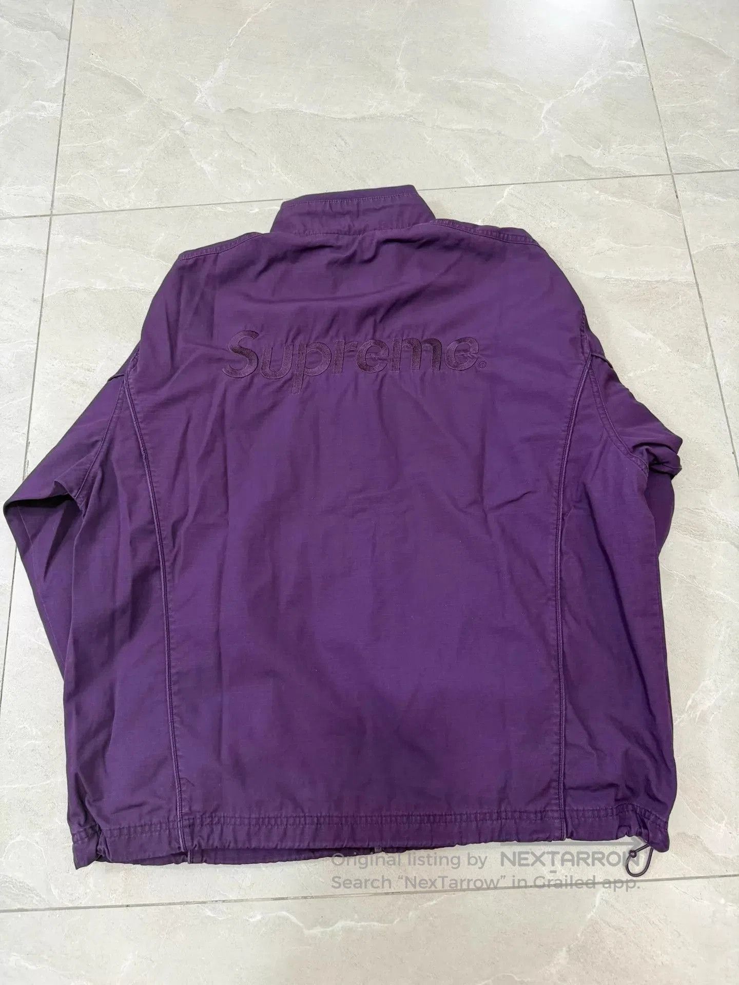 Supreme Purple Zip-Up Light Jacket Size M. Size US M / EU 48-50 / 2 - 5 Thumbnail