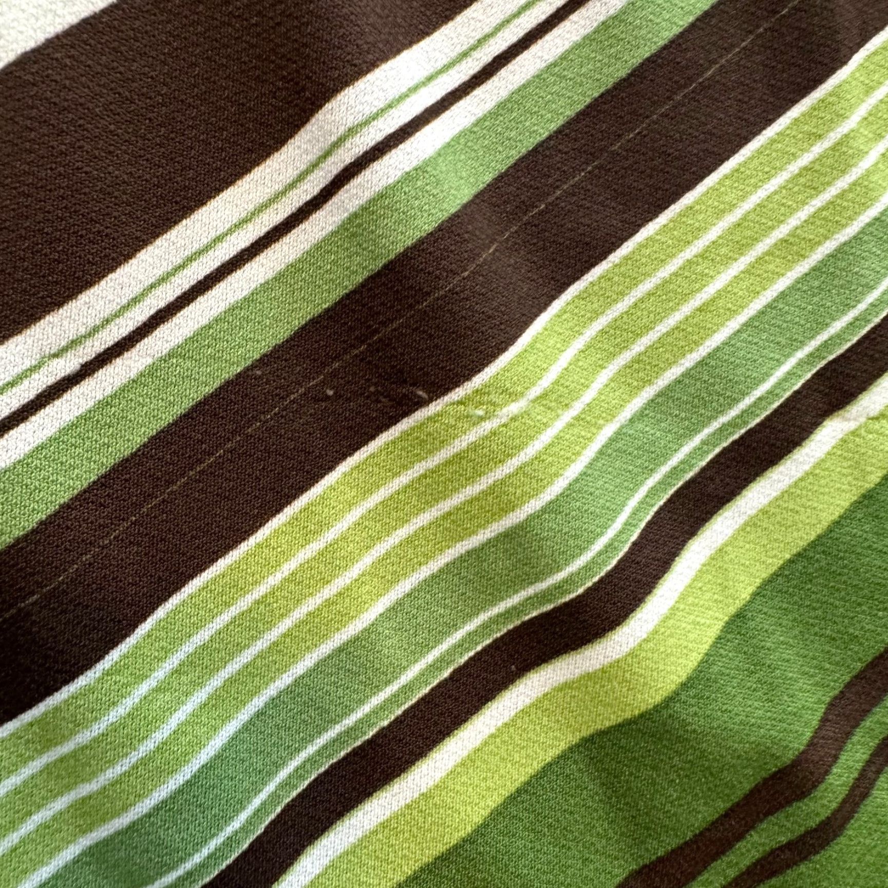 Vintage VINTAGE 90s Y2K Camisole Top XL Green Brown Striped Boho Fairy Grunge Whimsigoth Shirt Mens Girls Womens Size XL / US 12-14 / IT 48-50 - 4 Thumbnail