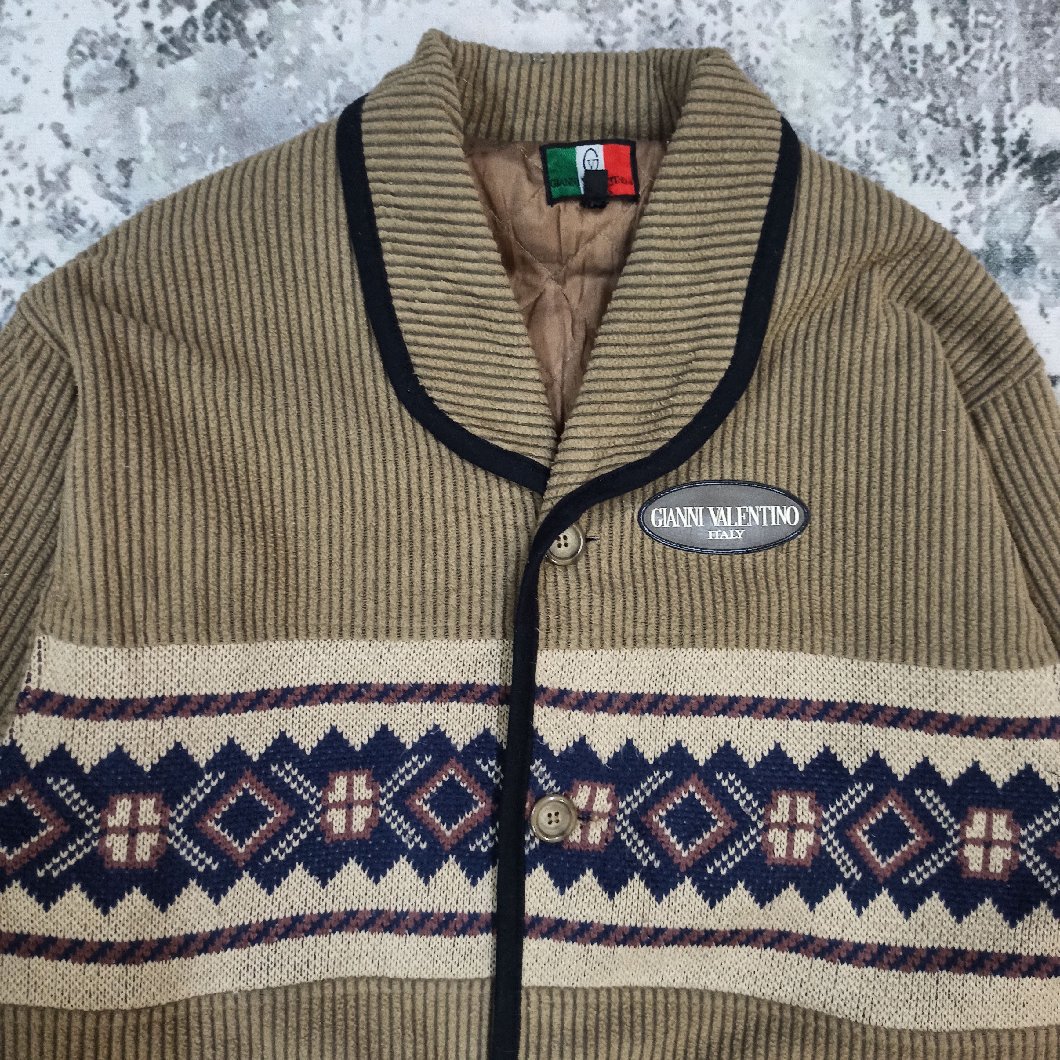 Gianni Valentino Vtg 90 Gianni Valentino Parka jacket Abstract Stripes Casual Size US M / EU 48-50 / 2 - 2 Thumbnail