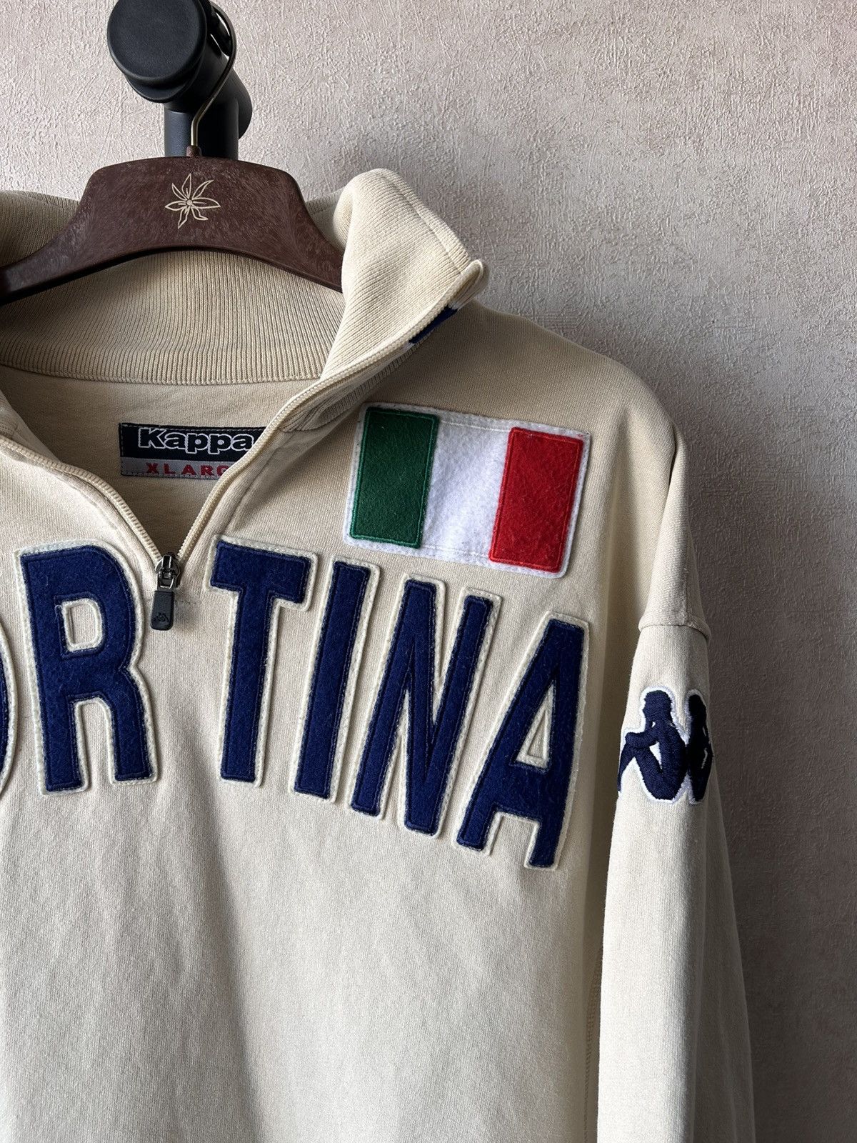 Kappa Vintage Y2K Kappa Italy Cortina 1/4 Zip Sweatshirt Size US L / EU 52-54 / 3 - 7 Thumbnail