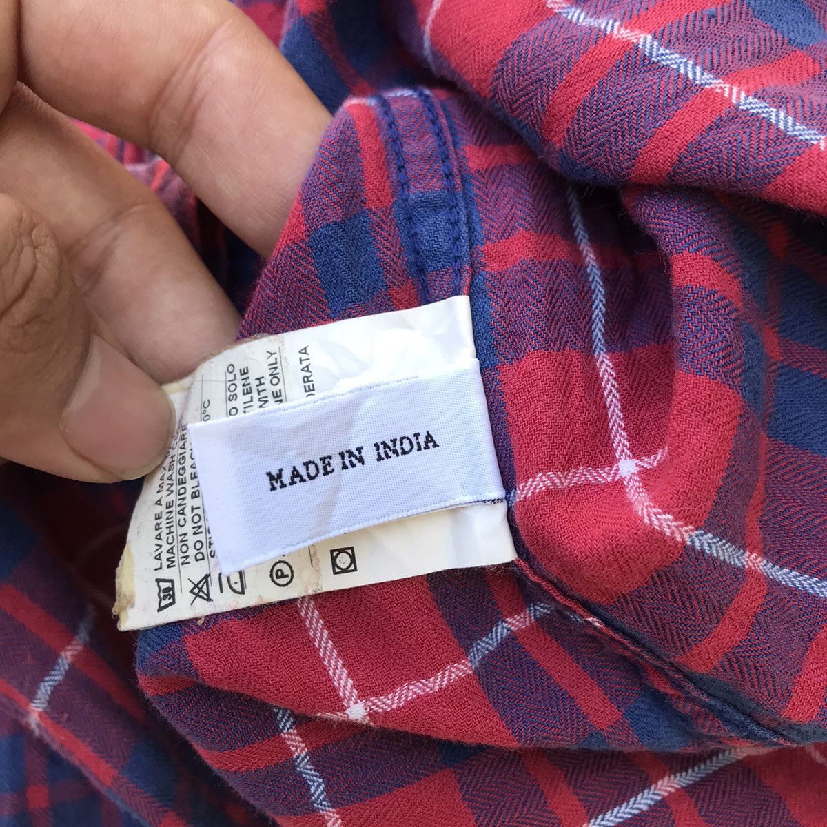 Aspesi × Flannel × Vintage Vintage aspesi alberto Aspesi Italy flannel Madrass Shirt Size US S / EU 44-46 / 1 - 8 Thumbnail