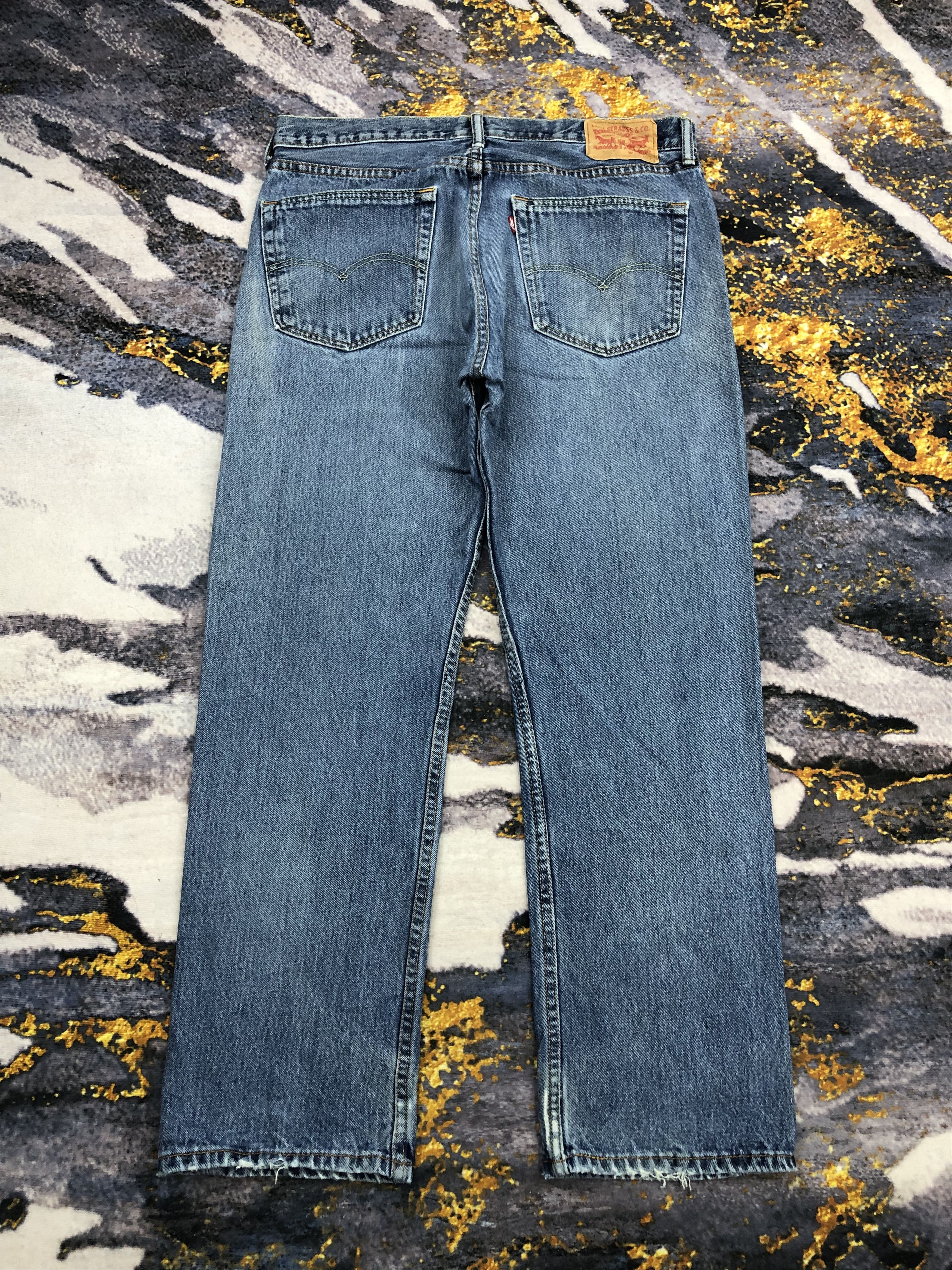 Levi's Vintage Levis 505 Faded Blue Jeans DPP0184 Size US 36 / EU 52 - 3 Thumbnail
