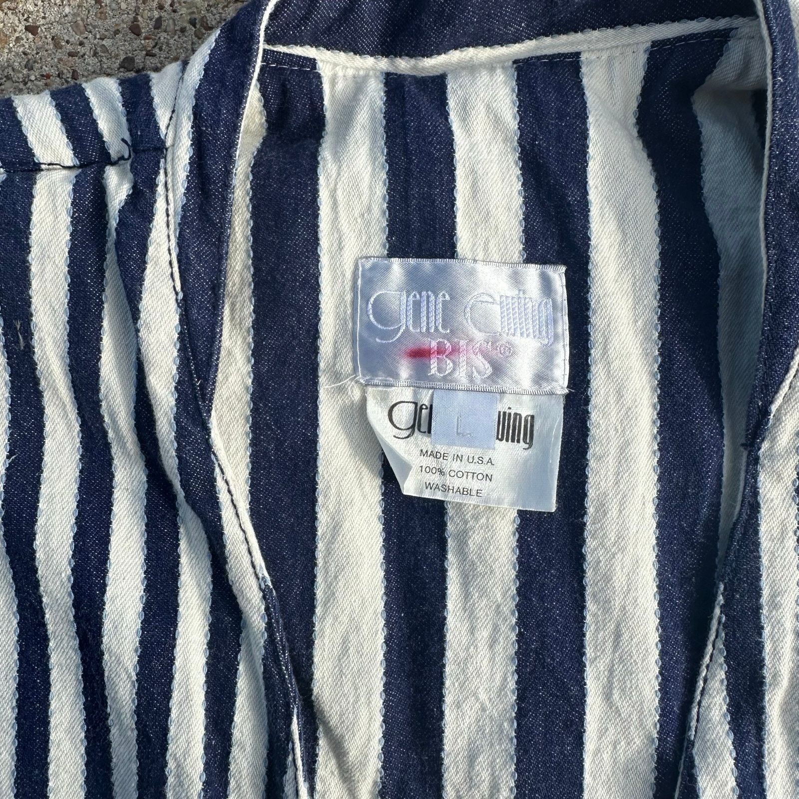 & Other Stories VINTAGE LADIES DOUBLE BREAST GENE EWING DENIM LOOK Size L / US 10 / IT 46 - 3 Thumbnail