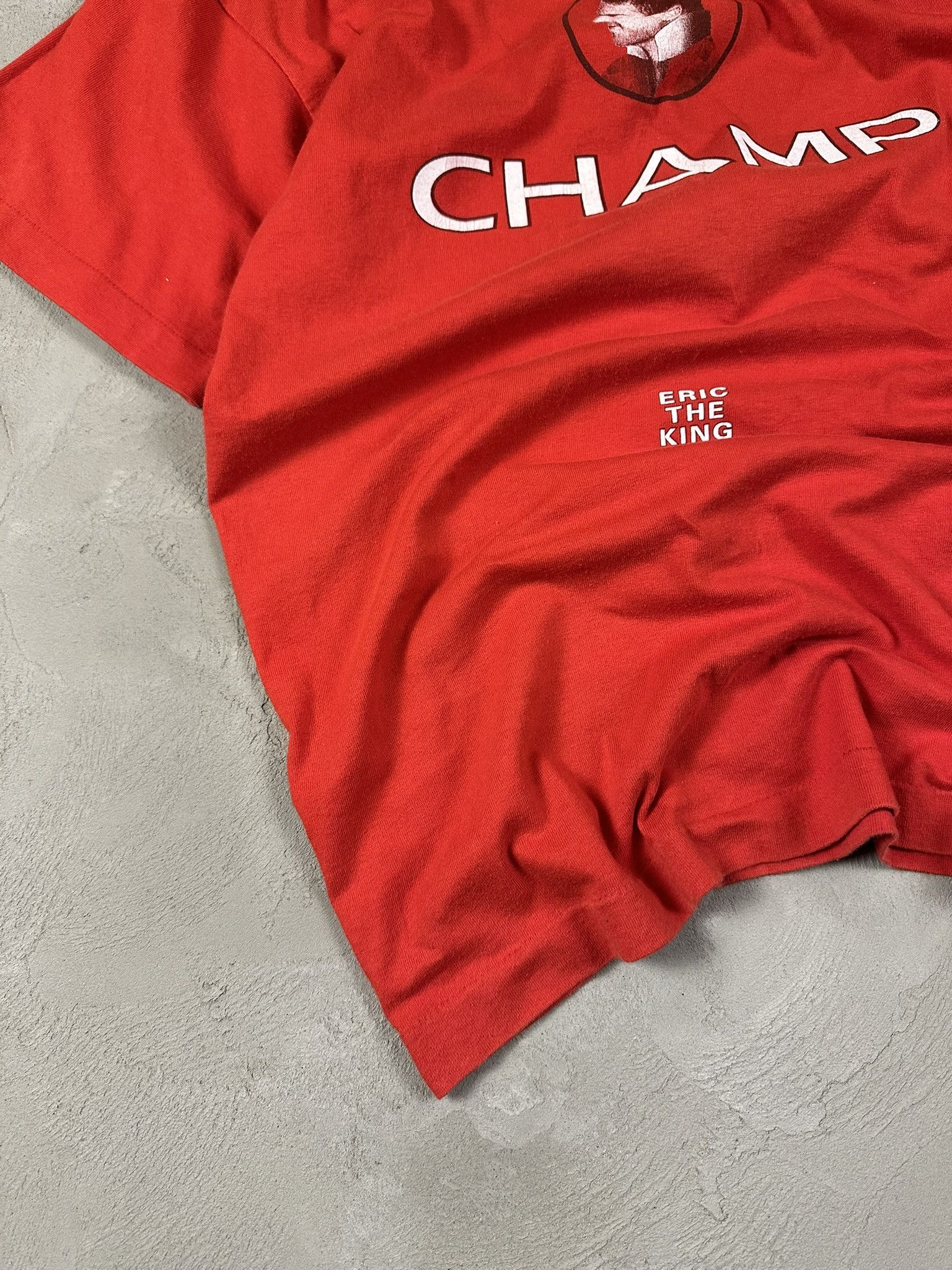 Vintage 90s Vintage Eric Cantona Manchester United Soccer T-shirt Size US L / EU 52-54 / 3 - 6 Thumbnail
