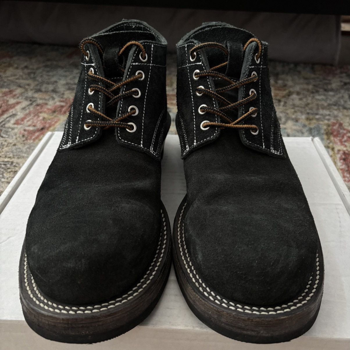 Guidi Double Stitched Welt Working Derby Box Calf Suede boots Size US 10 / EU 43 - 2 Thumbnail