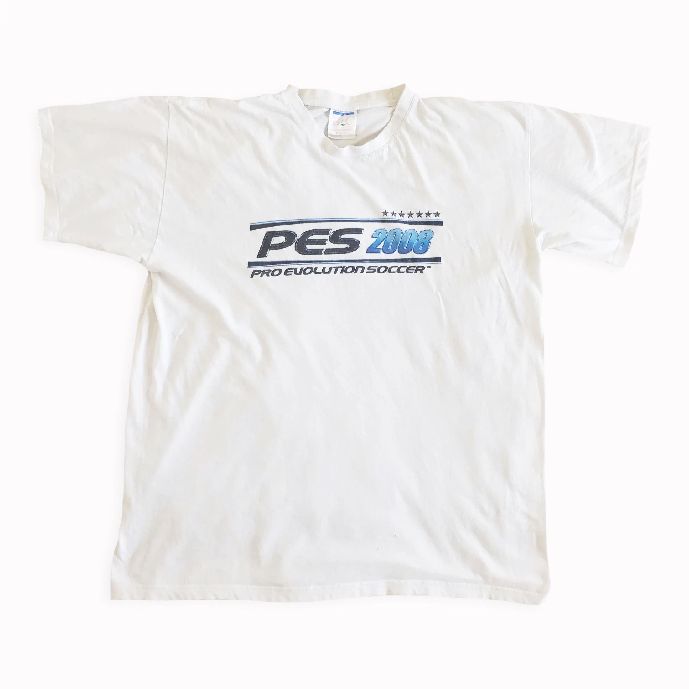 Vintage 2008 Pro Evolution Soccer T shirt PES Tee Konami PlayStation Size US L / EU 52-54 / 3 - 2 Thumbnail