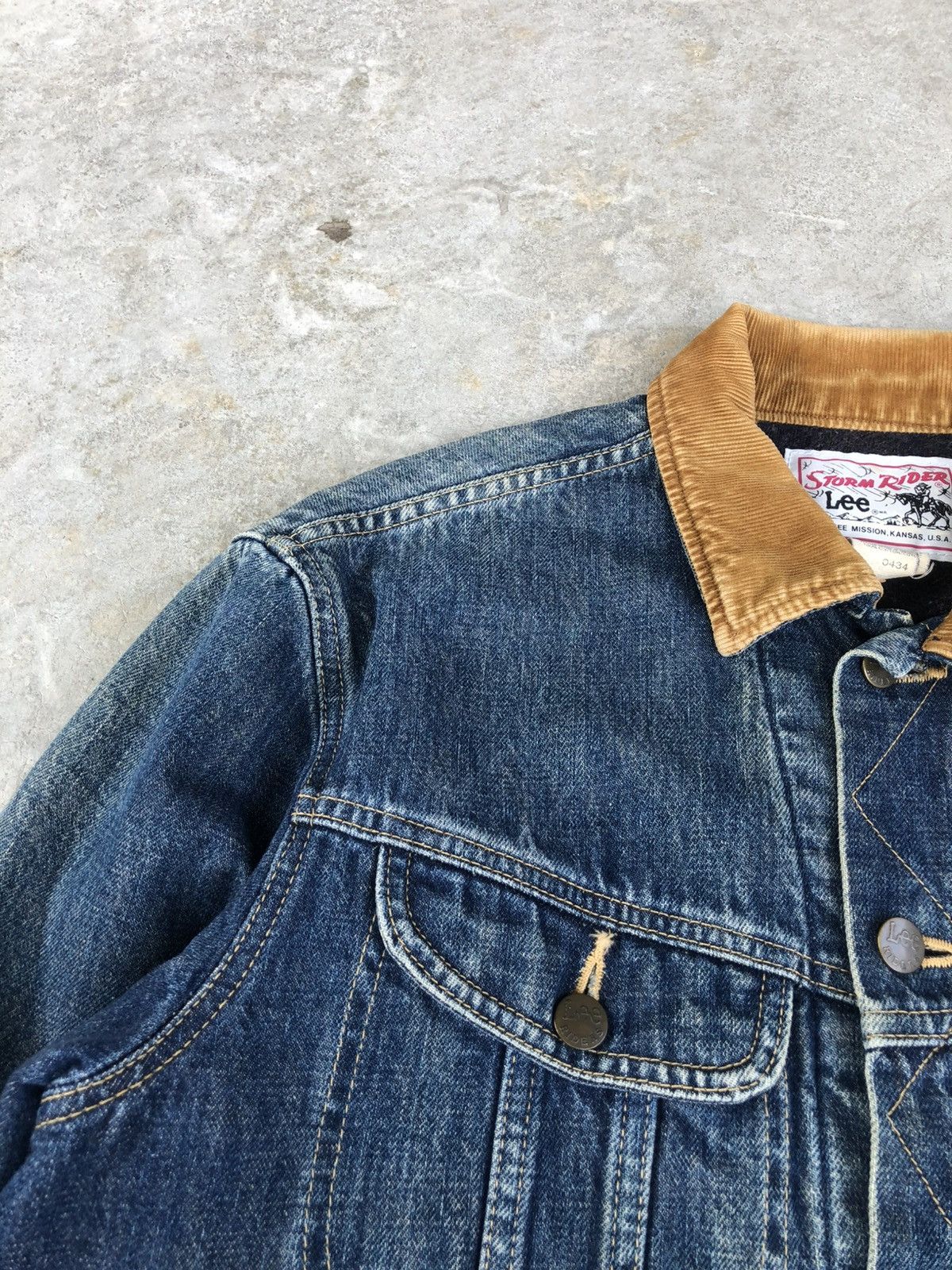 Lee Vintage 70s Lee Storm Rider Blanked Lined Denim Jacket Size US M / EU 48-50 / 2 - 11 Thumbnail