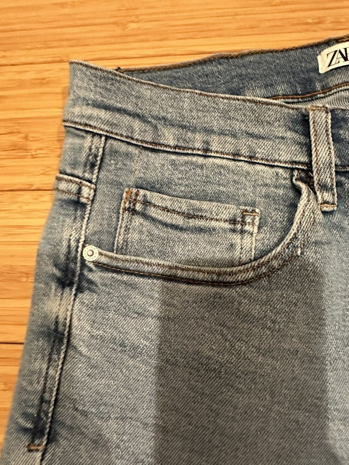 Zara Zara Slim Washed Blue Jeans Size 31 Size US 31 - 7 Thumbnail