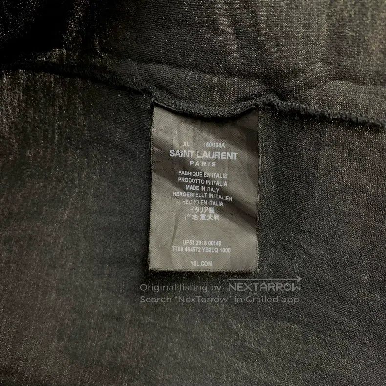Saint Laurent Paris Saint Laurent Paris Short-sleeved with small logo i Size US XL / EU 56 / 4 - 4 Thumbnail