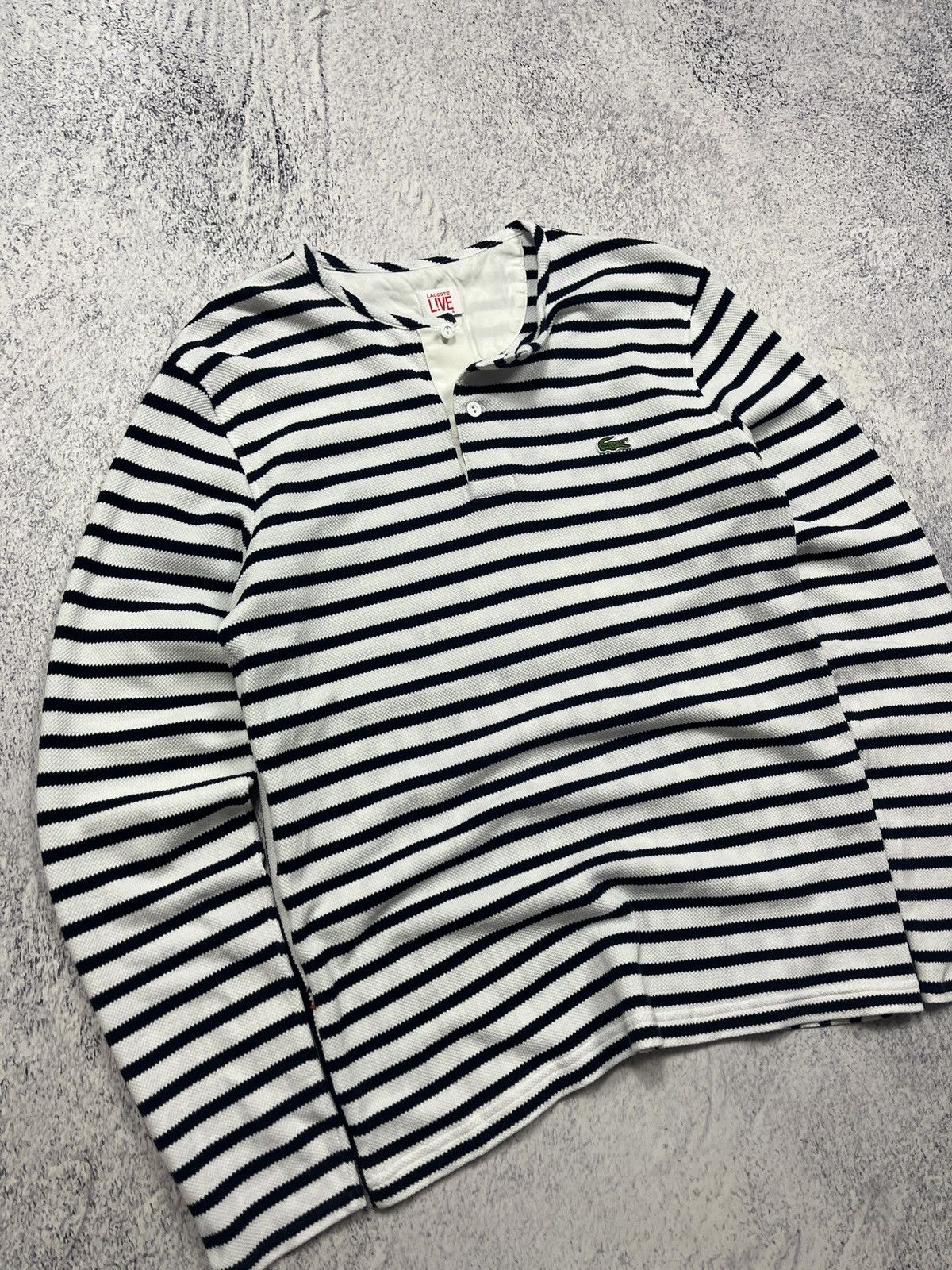 Lacoste × Other Lacoste Live Long Sleeve Striped Polo T-Shirt Size US S / EU 44-46 / 1 - 4 Thumbnail