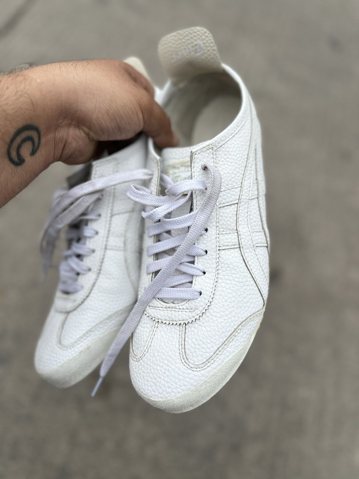 Asics × Japanese Brand × Vintage Onitsuka tiger triple white Size US 8.5 / EU 41-42 - 7 Thumbnail