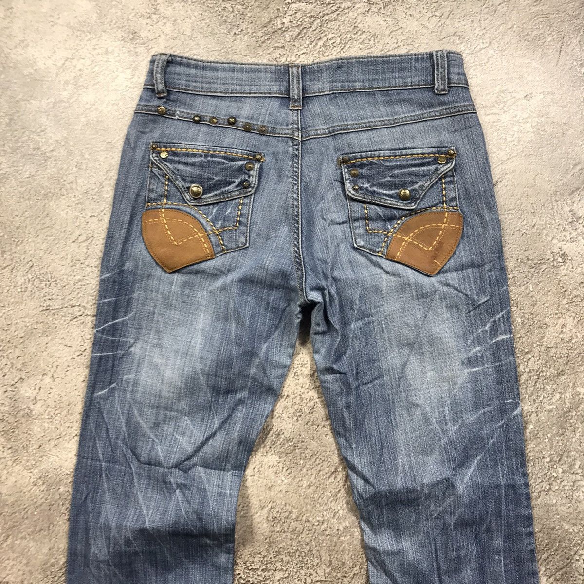 Japanese Brand vintage Faded Jeans japan distressed denim spring pants 90s Size 27" / US 4 / IT 40 - 5 Thumbnail