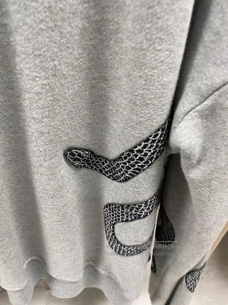 Amiri Amiri Black Snake Print Sweatshirt Dress. Size US M / EU 48-50 / 2 - 6 Thumbnail