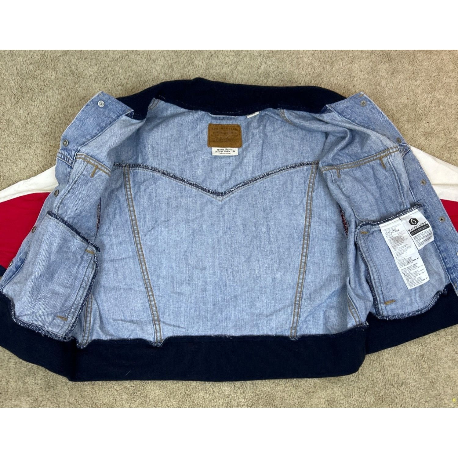 Levi's Levi's Retro 90's Style Denim Trucker Bomber Hybrid Jacket Size L / US 10 / IT 46 - 3 Thumbnail