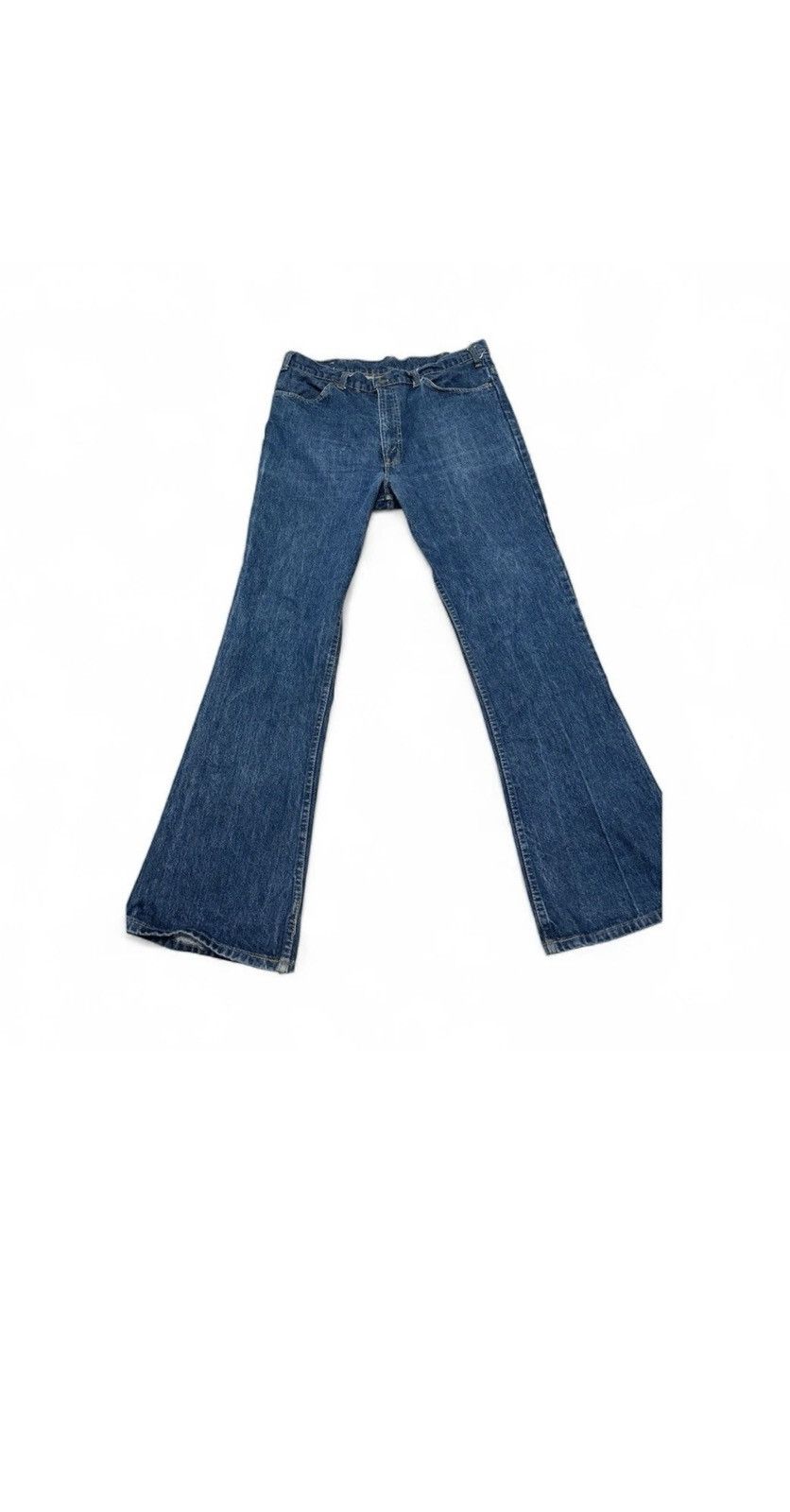 Levi's 1970s-1980s Orange Tab Levi Vintage Jeans 646 Bell Bottom. Size US 33 - 1 Thumbnail