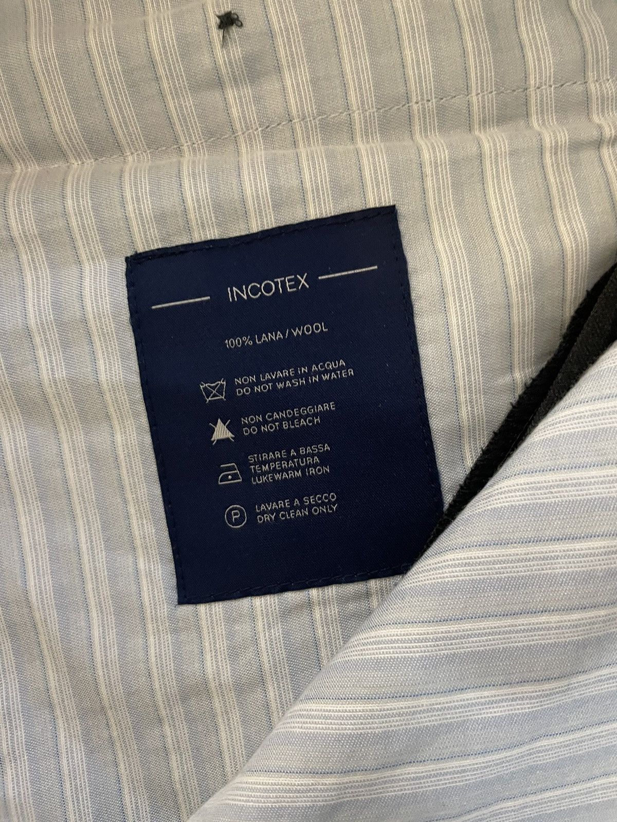 Incotex Super 150's Wool Flannel Flat Front Trouser Size US 40 / EU 56 - 3 Thumbnail