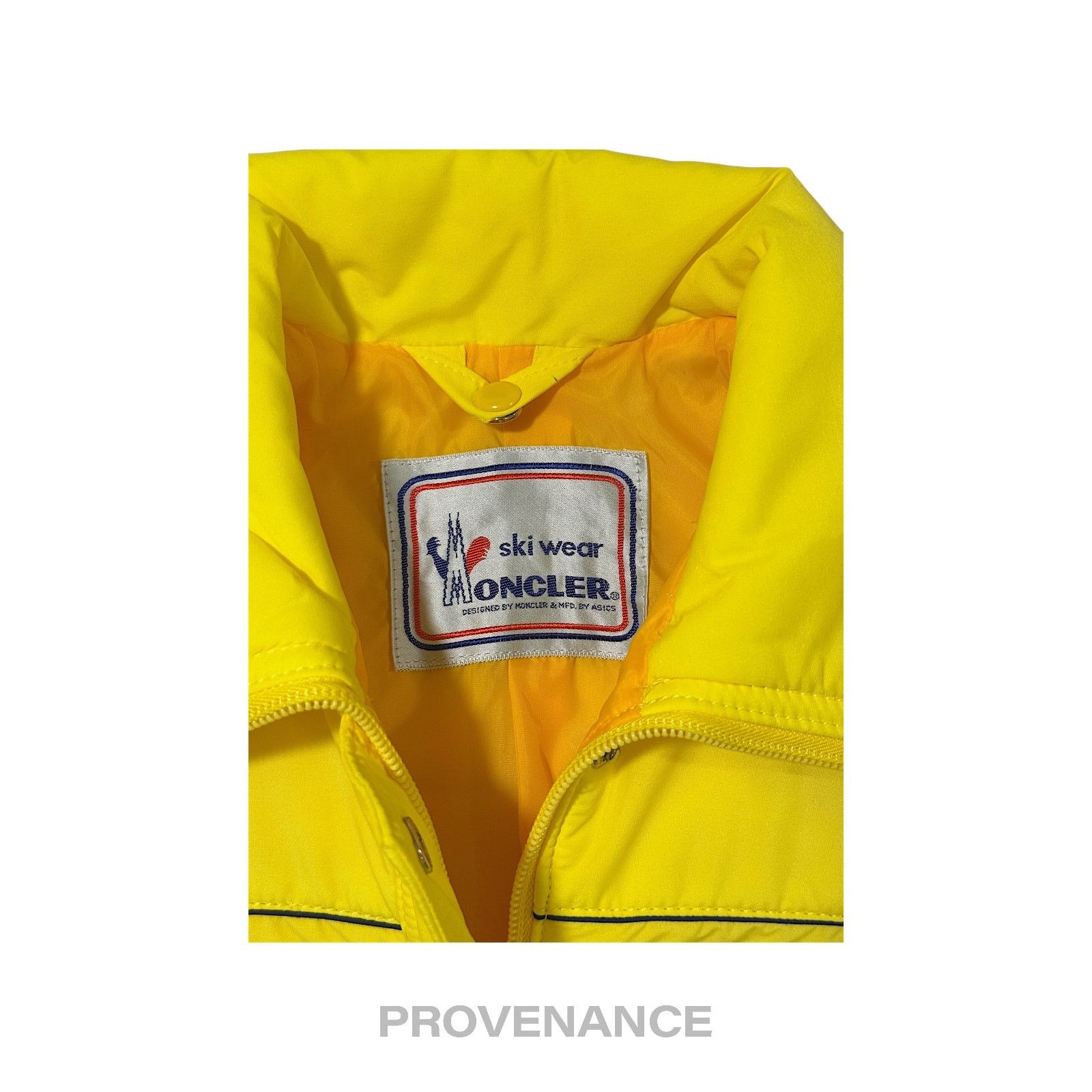 Moncler 🔴 Moncler Logo Light Ski Jacket Coat - Yellow L Hood Size US L / EU 52-54 / 3 - 17 Thumbnail