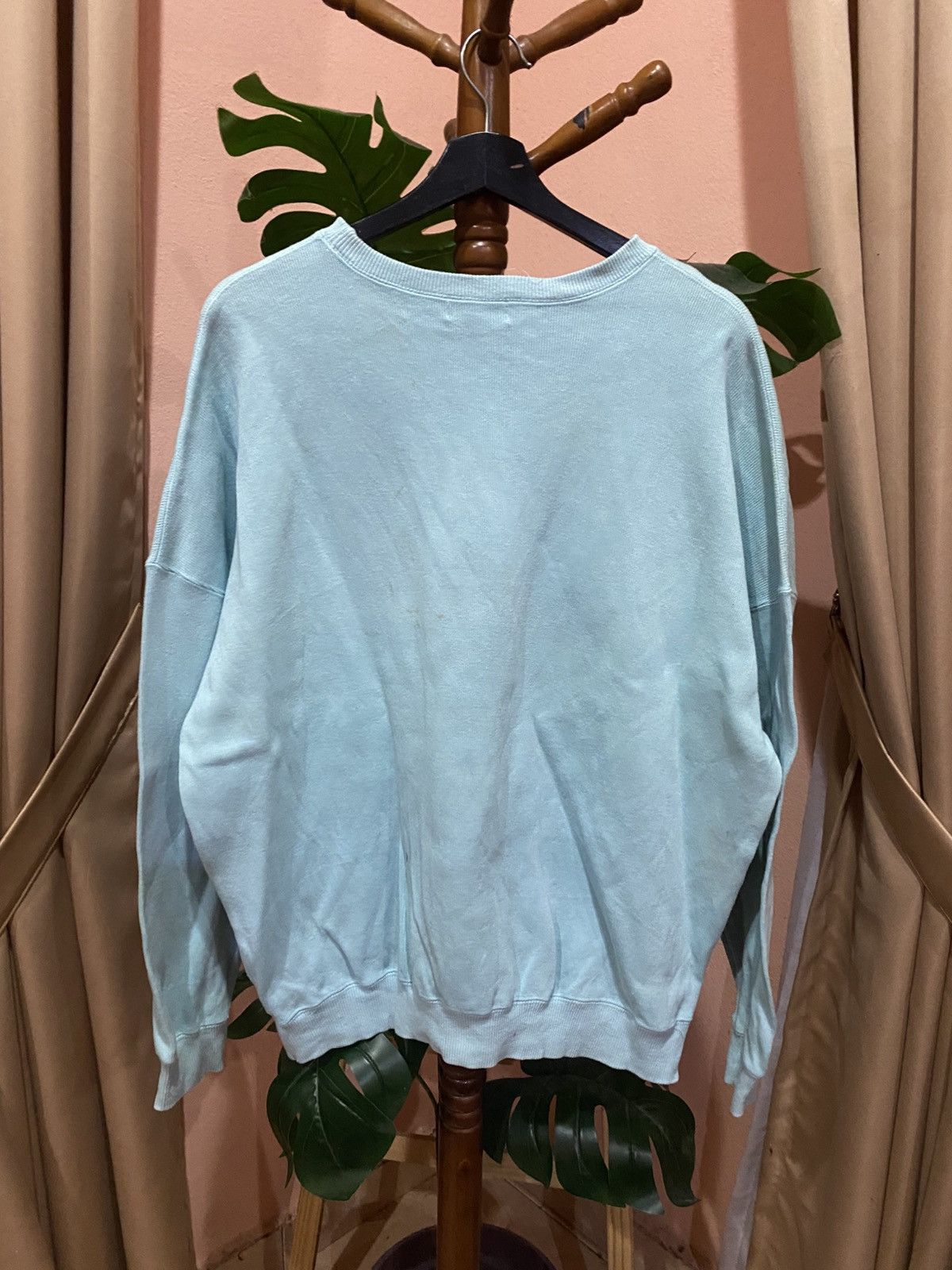 Karl Lagerfeld Vintage Karl Lagerfeld Light Blue Sweatshirt – 2010s Era Size US L / EU 52-54 / 3 - 5 Thumbnail
